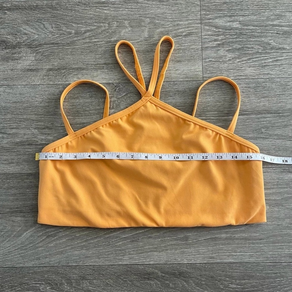 Lululemon Flow Y Strappy Bra Nulu Mango Dream - 14 - Picture 9 of 12